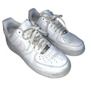 Nike Air Force 1 '07 Women's 9 Low Triple White Shoes DD8959-100